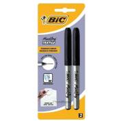 Pack 2 Marcadores Permanentes Bic Marking Textile para têxteis - Preto