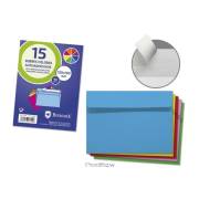 Envelopes C6 Bismark 120x165mm - cores sortidas / papel 90g / autoadesivo / 15un