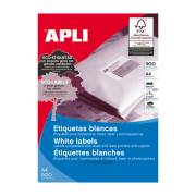 Etiquetas permanentes Apli 210 x 148 mm (500 folhas / 2 por folha)