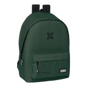 Mochila Safta Munich Básicos para Portátil 15.6 - Conector USB - 2 Compartimentos - 31x44x18cm - Verde