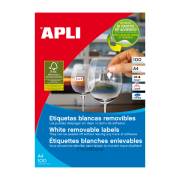 Etiquetas removíveis Apli 105 x 148 mm (100 folhas / 4 por folha)