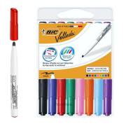 Pack 8 Marcadores Bic Velleda 1741 para Quadro Branco - traço de 1,4 mm / Cores sortidas