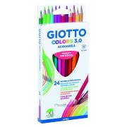 Pack 24 lápis de cor Giotto Colors 3mm - aguarelável