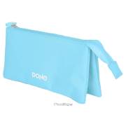 Estojo escolar Dohe Serenity - 3 compartimentos / Azul