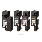 Pack 4 toners compatíveis Epson c1700 / cx17