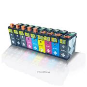 Pack 9 tinteiros compatíveis Epson T1571 - T1579