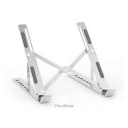 Suporte de mesa ajustável para laptop / tablet Aisens - prateado