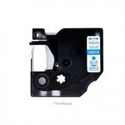 Fita compatível Dymo D1 45014 azul / branco - 12mm x 7m (S0720540)