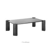 Suporte elevador de vidro para monitor / laptop - preto Aisens