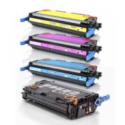 Pack 4 toners compatíveis Hp 501a preto + 503a cores