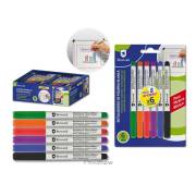 Pack 6 Marcadores Bismark para Quadro Branco - ponta fina / cores sortidas