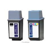 Pack 2 tinteiros compatíveis Hp 29 preto e HP 49 cor