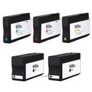 Pack 5 tinteiros compatíveis Hp 950XL 951XL (C2P43AE)