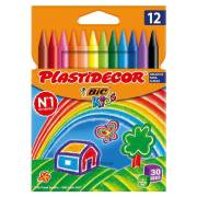 Pack 12 Lápis de cera Bic Kids Plastidecor