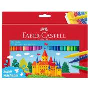 Pack 50 Canetas de feltro Faber-Castell - Ponta fina