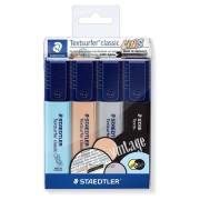 Pack 4 marcadores fluorescentes Staedtler Textsurfer Classic 364 - Cores sortidas