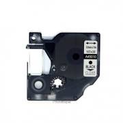 Fita compatível Dymo D1 45010 preto / transparente - 12mm x 7m (S0720500)