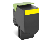 Toner compatível Lexmark CX410 / CX510 amarelo (80C2HY0 / 80C2HYE / 802HY)