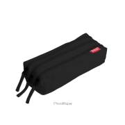 Estojo escolar Enri - 3 compartimentos / Preto