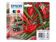 Pack 4 tinteiros originais Epson 503XL / 503 (C13T09R94010)