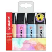 Pack 4 marcadores fluorescentes Stabilo Boss 70 - Pastel