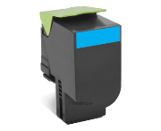 Toner compatível Lexmark CX410 / CX510 ciano (80C2HC0 / 80C2HCE / 802HC)