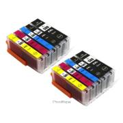 Pack 10 tinteiros compatíveis Canon PGI580 XXL / CLI581 XXL