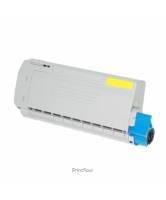 Toner compatível Oki c712 amarelo (46507613)