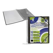 Pasta com 30 bolsas transparentes Bismark - Formato A4+ / Inclui bolsa porta-documentos / Fecho com elásticos