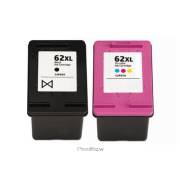 Pack 2 tinteiros compatíveis Hp 62XL