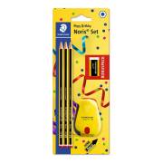 Pack 3 lápis de grafite borracha e afia Staedtler Noris 120