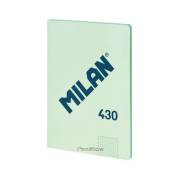 Caderno colado Milan Serie 1918 - A4 / quadriculado / 48 folhas / verde