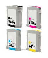 Pack 4 Tinteiros compatíveis Hp 940xl (CMYK)