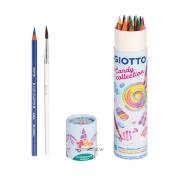 Pack 18 lápis de cor Giotto Candy Collection Acquarell - inclui pincel