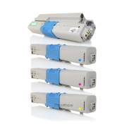 Pack 4 Toners compatíveis Oki C310 / C510 / MC351 / MC361