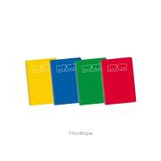 Pack 5 Cadernos Enri 4o - Capa dura / Espiral / 80 Folhas / Quadriculado 4x4