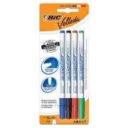 Marcadores para quadro branco Bic velleda 1721 - traço 1.6mm / pack de 4 / cores sortidas