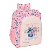 Mochila infantil Safta Stitch Beach - Adaptável a carro / Asa de mão / 32x38x12 cm / Rosa