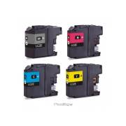 Pack 4 Tinteiros compatíveis Brother LC22E