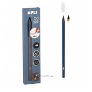 Lápis Infinito HB com recarga e tampa protetora - Azul