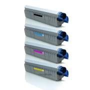 Pack 4 Toners compatíveis Oki MC860