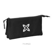 Estojo Safta Munich Básicos - 3 Compartimentos - 22x12x3cm - Preto