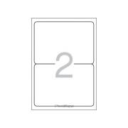 Etiquetas permanentes Multi3 199,6x144,5mm (100 folhas / 200 etiquetas)