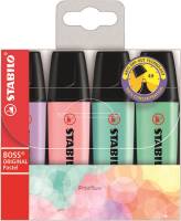 Pack 4 marcadores fluorescentes Stabilo Boss 70 - Pastel