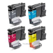 Pack 4 tinteiros compatíveis Brother LC521 (LC521VAL)