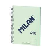 Caderno espiral Milan Serie 1918 - A4 / pautado / 80 folhas / verde