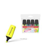 Pack 4 marcadores fluorescentes Erichkrause Visioline Mini