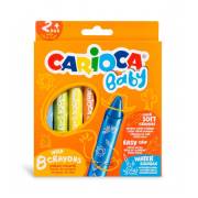 Pack 8 Lápis de cera Carioca Baby 2+