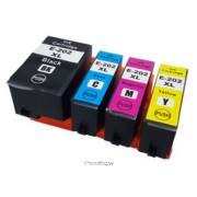 Pack 4 tinteiros compatíveis Epson 202XL