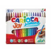 Pack 18 Canetas de feltro Carioca Joy - ponta fina